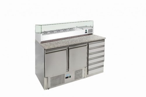 Forcold S903PZCAS-FC hűtött pizzapult